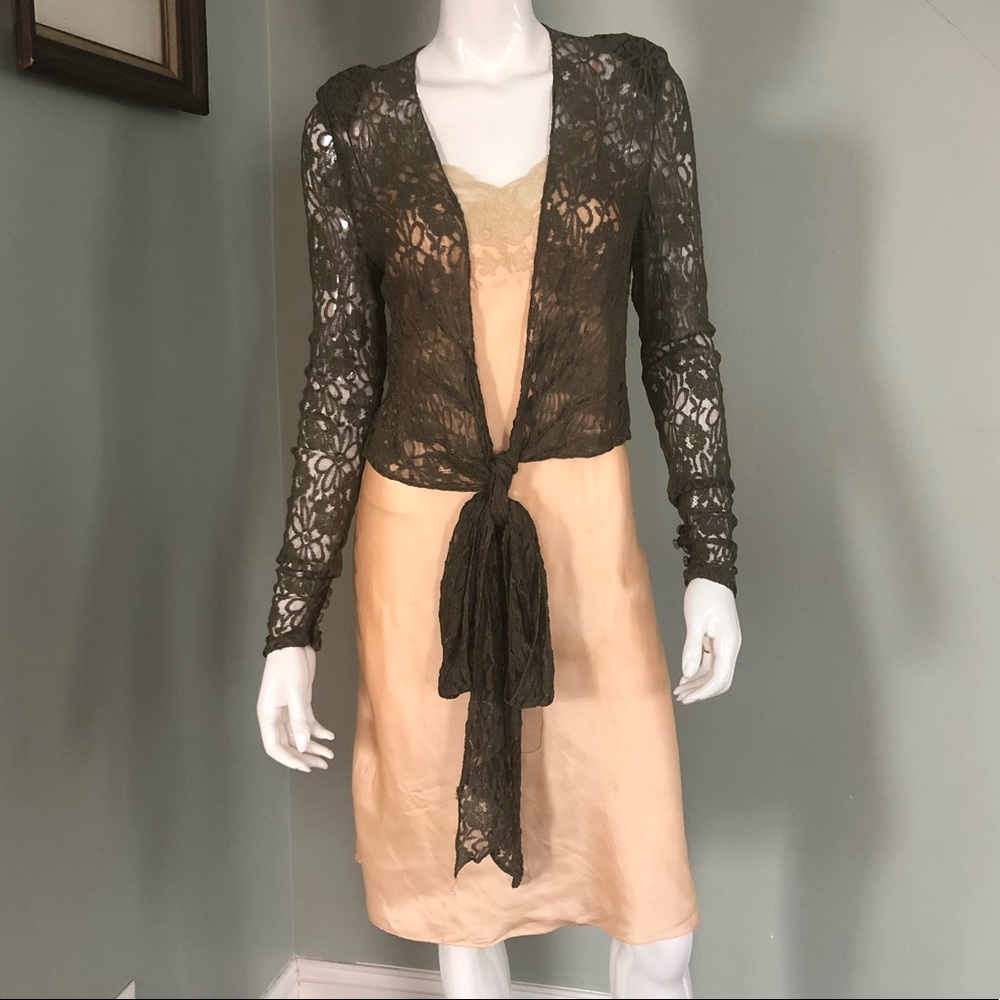 1930’s Sage Lace Blouse - image 1